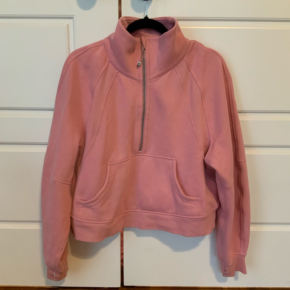 lululemon athletica Pink Quarter-Zip Sweatshirt